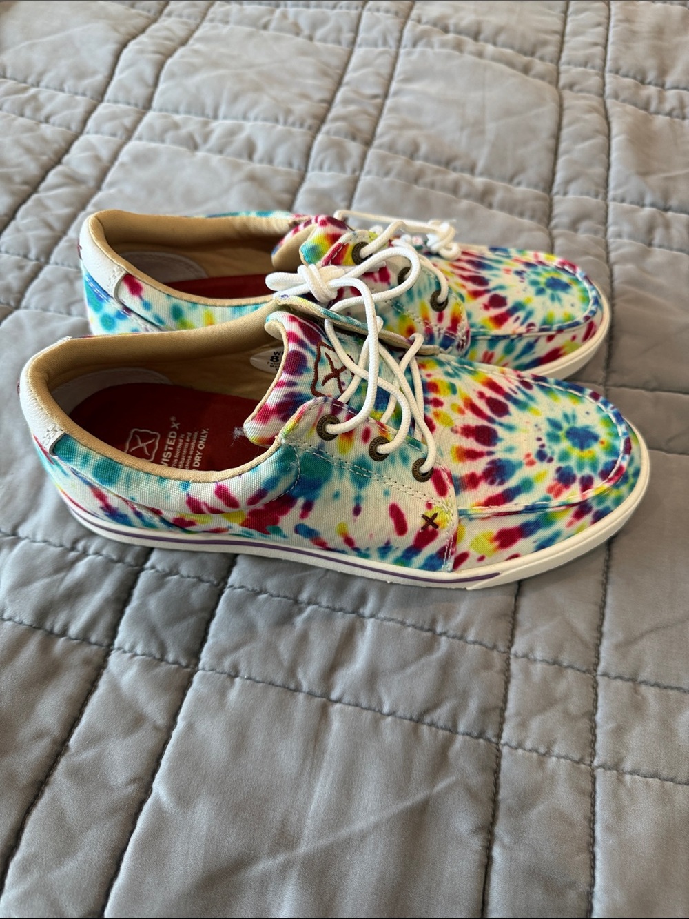 Twisted X Women’s Tie-Dye Canvas Loafers - Multicolor